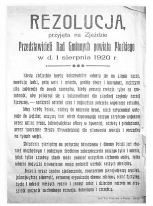 Nad Wkrą trwała ciężka bitwa 5 Armii gen. W. Sikorskiego z Armiami bolszewickimi XV i III.