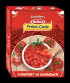 kawałkach z bazylią Pomidory w kawałkach z czosnkiem 390 g 12 17
