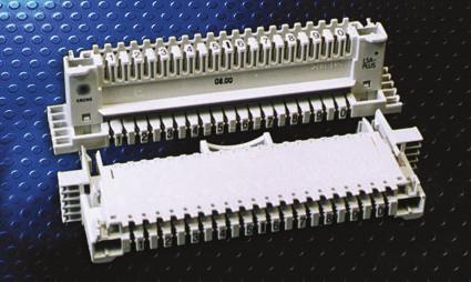 Komponenty LSA-PLUS NT / LSA-PROFIL NT R ¹czówka nieroz³aczna LSA-PLUS NT 2/10 ¹czówka wyposa ona jest w kontakty zapewniaj¹ce sta³e po³¹czenie górnej czêœci ³¹czówki z doln¹.