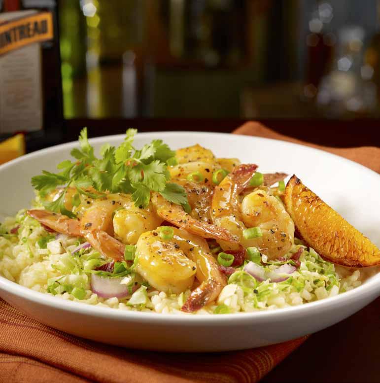 CREAMY BUFFALO CHICKEN PASTA Paski kurczaka w chrupiącej panierce i ostrym sosie Buffalo serwowane z makaronem w śmietanowym sosie serowym. Całość udekorowana szczypiorkiem i świeżym pomidorem.