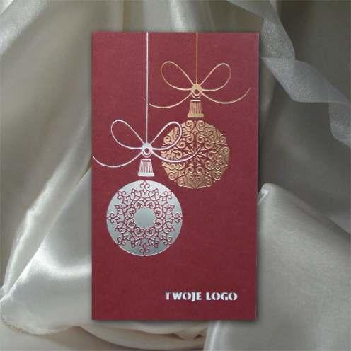 Kartka świąteczna K616 z białą kopertą rozmiar: zamknięta 107x185mm,