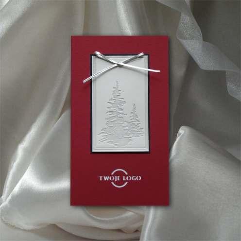 Kartka świąteczna K606 z białą kopertą rozmiar: zamknięta 107x185mm,