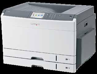 Rodzina Lexmark C925 Lexmark C925de Kolorowa drukarka Lexmark C925de pozwala na doskonałe wydruki A3 w kolorze dzięki łatwym w użyciu funkcjom, rozwiązaniom zwiększającym wydajność i kompaktowej
