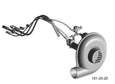 HYDRAULICZNY NAP D DMUCHAWY Hydrauliczny napíd dmuchawy ze sterowaniem Load Sensing Do pracy hydraulicznego napídu dmuchawy - min wydajnoúê pompy ciπgnika 35l/min - ciúnienie hydrauliczne min.