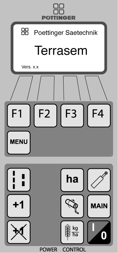 STEROWANIE POWER CONTROL Pulpit Znaczenie przyciskûw Wskazania wyúwietlacza: WskazÛwka!
