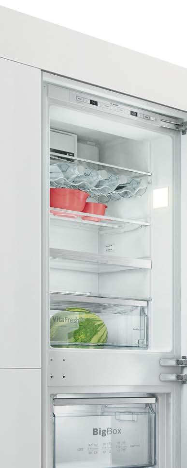 118 www.bosch home.pl Funkcje na każdą okoliczność. Energooszczędność Nasze chłodziarko zamrażarki wyróżniają się bardzo wysoką klasą efektywności energetycznej: A++ i A+.