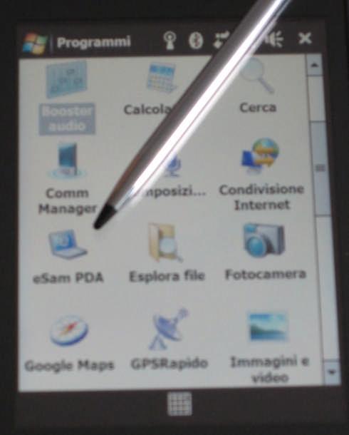 Instrukcja aktualizacji PDA Wybrać aplikację esam PDA