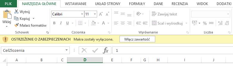 Wprowadzenie do obsługi skoroszytu Do obsługi e-sprawozdań skoroszyt wykorzystuje makra, które są przypisane do kolorowych przycisków umieszczonych na jego arkuszach.