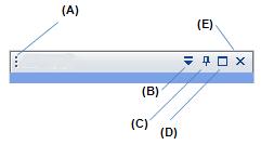 Windows Obsługa okien dokowanych Okna dokowane można obsługiwać, używając następujących metod: Aby Użyj Należy Przenieść okno (A) pasek tytułu, pasek 1.
