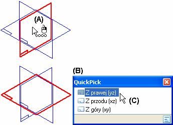 Lekcja Lekcja 4: 4: Uchwyty Uchwyty wyboru wyboru Zaznaczanie za pomocą narzędzia QuickPick Jeżeli chce się zaznaczyć element, który trudno jest wyróżnić za pomocą kursora, można użyć narzędzia