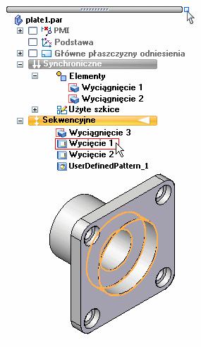 PathFinder Zaznaczanie elementów Gdy przesuwa się kursor przez poszczególne pozycje na liście, odpowiadające im elementy są wyróżniane w głównym oknie programu.