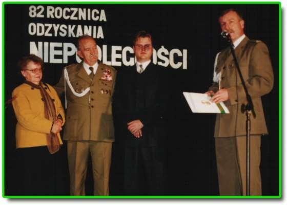 Major Leszek Sidorowicz wyróżniony Kryształowym Sercem.