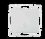 Łącznik podwójny, schodowy / Double Two Way Switch 10AX - 250V~ 25073 02-1060-102 Biały/White Śrubowy/Screw 10 25133 02-1060-103 Kremowy/Creme Śrubowy/Screw 10 25251 02-1060-141 Grafit/Graphite