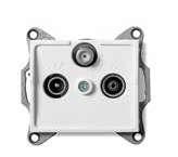 Gniazdo RTV przelotowe / TV Radio Socket (TV-R) - Through Line 77-78 25100 02-1320-002 Biały/White 10 25159 02-1320-003 Kremowy/Creme 10 25277 02-1320-041 Grafit/Graphite 10 25218 02-1320-043