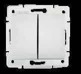 Łącznik jednobiegunowy / One Way Switch 10AX - 250V~ 24710 01-1000-202 Biały/White Szybkozłączka/Quick Connect 10 24770 01-1000-203 Kremowy/Creme Szybkozłączka/Quick Connect 10 24947 01-1000-230