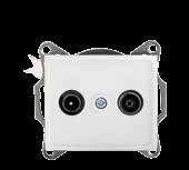 24864 01-1330-043 Srebrny/Silver 10 25041 01-1330-050 Szampański/Champaigne 10 69-70 Gniazdo RTV-SAT przelotowe / Satellite Socket (SAT-TV-R) Through Line 24747 01-1340-002 Biały/White 10 24806