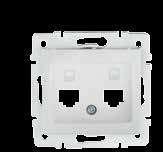 Gniazdo komputerowe pojedyncze (RJ45 Cat 5e Jack) / Data Socket Outlet (RJ45 Cat 5e Jack) 24753 01-1390-002 Biały/White 10 24812 01-1390-003 Kremowy/Creme 10 24989