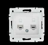 Szampański/Champaigne 10 Gniazdo komputerowe pojedyncze (RJ45 Cat 6 Jack) / Data Socket Outlet (RJ45 Cat 6 Jack) 24754 01-1400-002 Biały/White 10 24813 01-1400-003