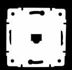 Szampański/Champaigne 10 Adapter gniazdo komputerowe podwójne niezależne, (2x RJ45 Jack), bez gniazda / Empty double Data Socket Outlet (2pcs RJ45 Jack), without socket 25930