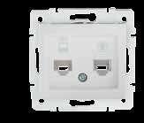 Cat 5e+RJ11) / Data+Numeric Telephone Socket Outlet (RJ45 Cat 5e+RJ11) 24757 01-1430-002 Biały/White 10 24816 01-1430-003 Kremowy/Creme 10 24993 01-1430-030 Perłowy biały/pearl white 10 24934