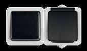 Czarny/Black Śrubowy/Screw 5 Łącznik jednobiegunowy + Gniazdo zasilające Schuko z ochroną styków / 1 gang 1 way switch 10AX/250V & Schuko