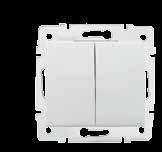 Łącznik jednobiegunowy / One Way Switch 10AX - 250V~ 25065 02-1000-102 Biały/White Śrubowy/Screw 10 25125 02-1000-103 Kremowy/Creme Śrubowy/Screw 10 25243 02-1000-141 Grafit/Graphite Śrubowy/Screw 10
