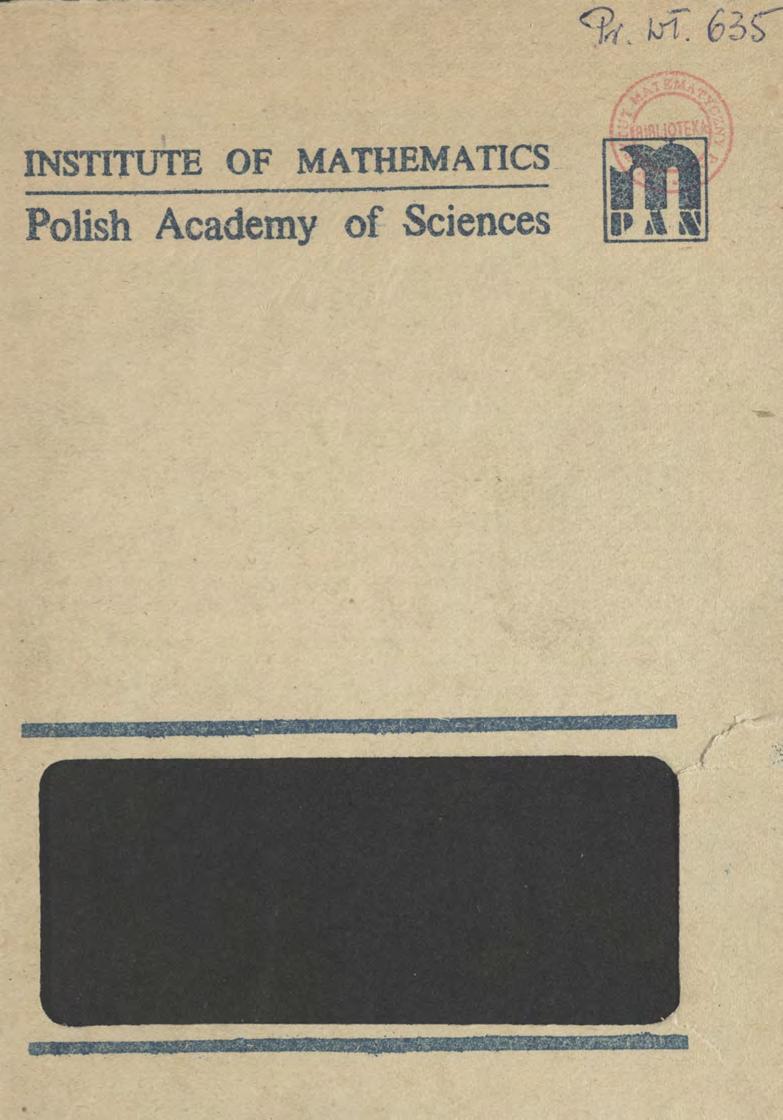 INSTITUTE OF MATHEMATICS