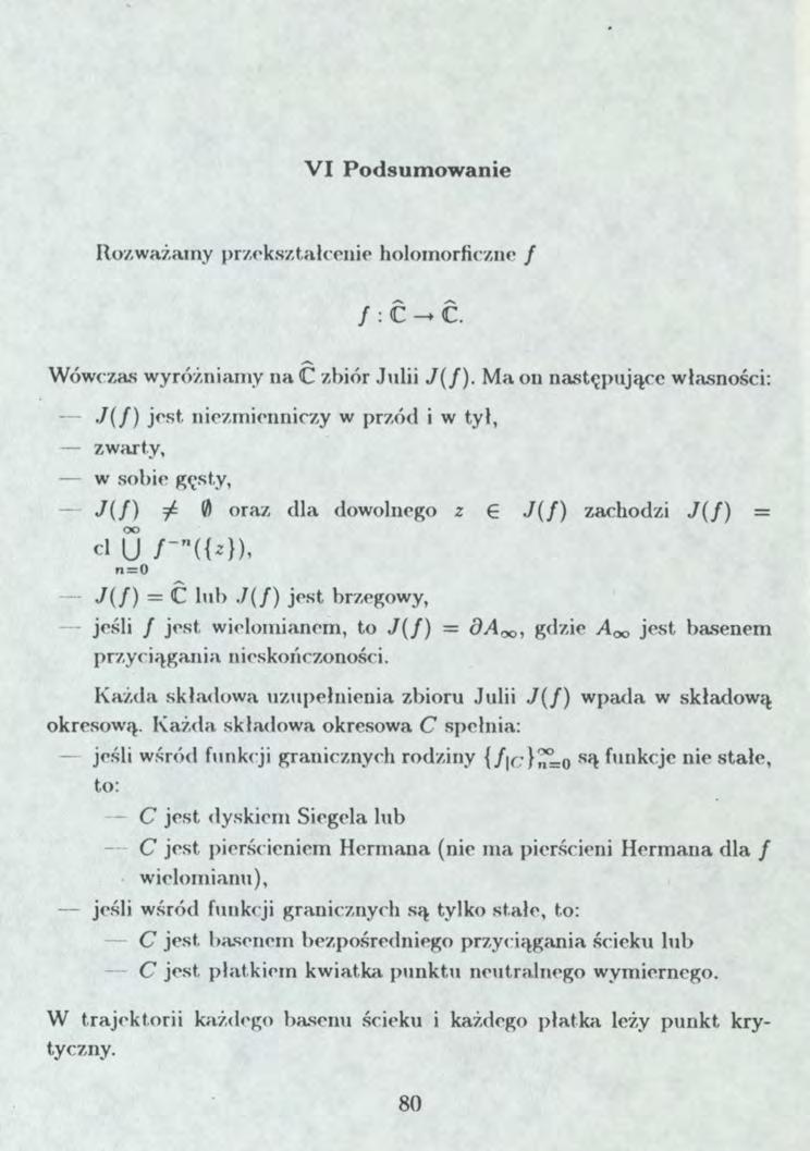 VI Podsumowanie