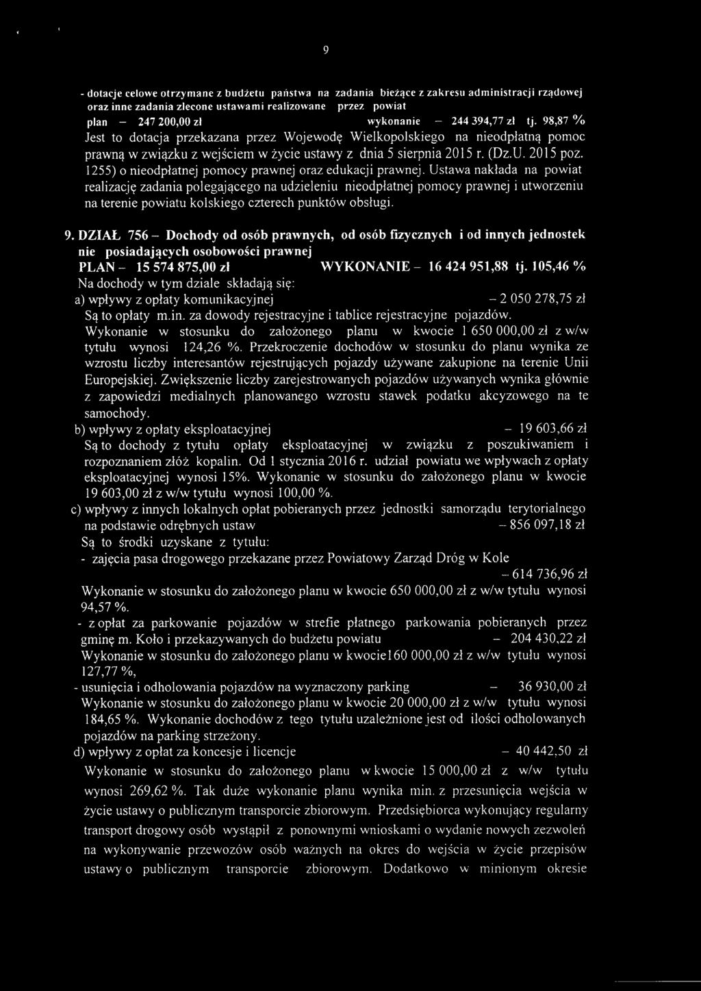 1255) o nieodpłatnej pomocy prawnej oraz edukacji prawnej.