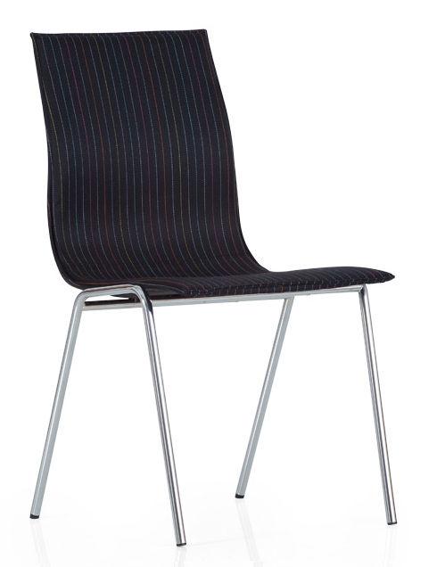 Day Krzesło konferencyjne Krzesło konferencyjne standardowo wykonane na stelażu malowanym, szala w całości ze sklejki lub z tapicerowaną nakładką na siedzisko. Ds.