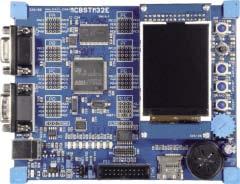 SRAM, 512 kb Flash Interfejs Ethernet 10/100 Mb/s Interfejs kart SD Interfejs USB-host/OTG 2 porty szeregowe UART i 2 porty CAN Wyświetlacz graficzny LCD-TFT o rozdzielczości 240 320 pikseli