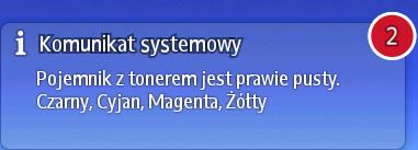 Jak korzystać z [ekran głównego] Licznik Informacje Zarządzanie książką adresową Ustawienia kaset na papier Aktualne zadanie / Historia zadań Ekran [Ekran główny] jest ekranem domyślnym po włączeniu