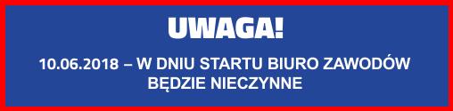 Miejsce Biura zawodów: Warszawa, Bulwary Wiślane (na tyłach Planetarium CNK) Godziny otwarcia Biura zawodów: 9 czerwca 2018 (sobota) w godzinach: 10:00-19:00.