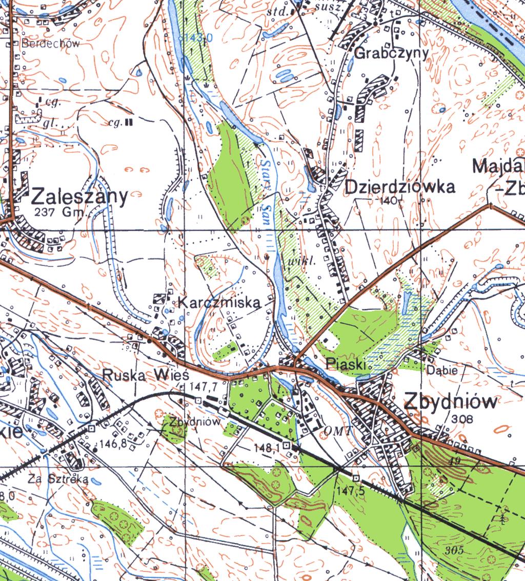 Raster mapy topograficznej