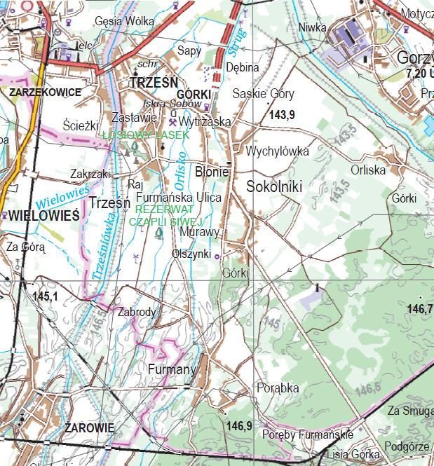 Raster mapy topograficznej