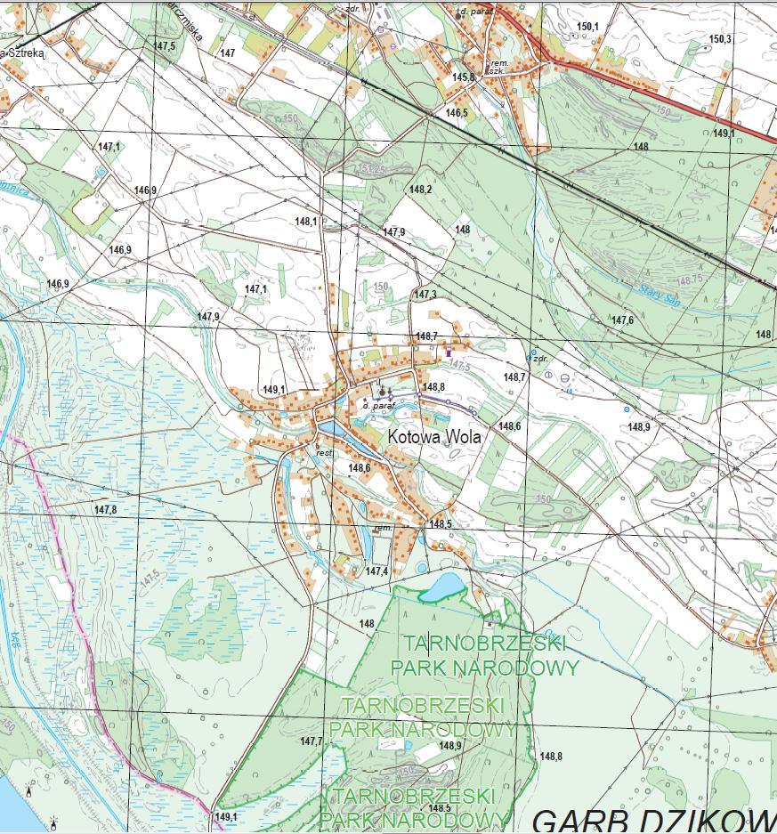 Raster mapy topograficznej