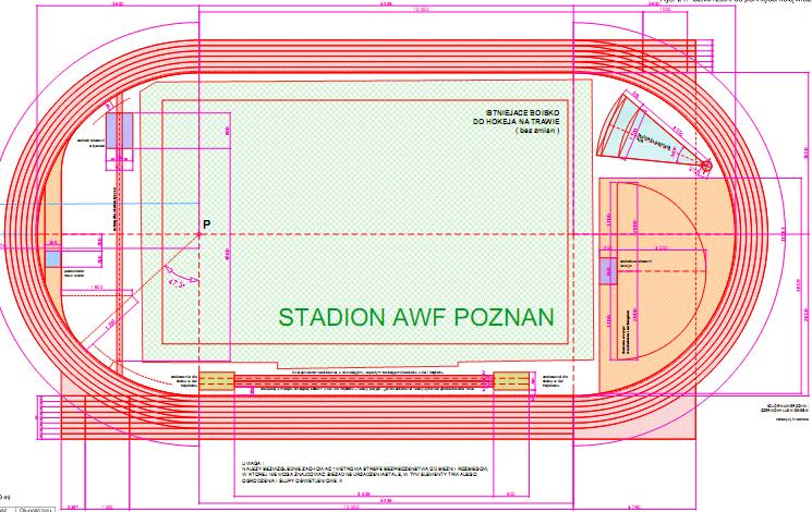 Skocznie do skoku o tyczce i do skoku wzwyż pozostają bez zmian w miejscach istniejących wymianie ulega nawierzchnia rozbiegu ( retopping ).