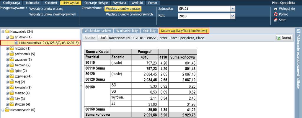 finansowych). Tworzenie nowej listy na podstawie innej zatwierdzonej listy płac Nową listę można utworzyć, kopiując inną zatwierdzoną listę płac.