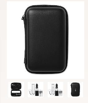 Zawiera powerbank SUPERPOUCH 2000 mah, ładowarkę samochodową USB, kabel mikro-usb, przejściówkę