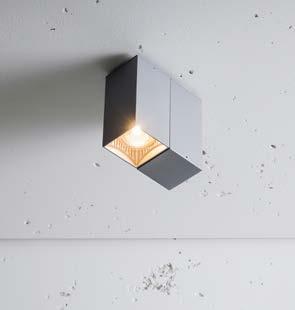 01 Alu Grey] Range of square shaped downlights