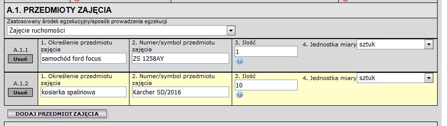 informacje o reprezentantach.