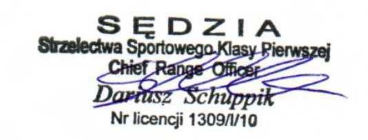 SKŁAD SĘDZIOWSKI 1. Obserwator ŚZSS Andrzej Sutkowski - sędzia klasy I (0860/I/11) 2. Sędzia Główny Dariusz Schuppik - sędzia klasy I (1309/1/10) 3.