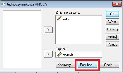 Mamy do dyspozycji wiele testów skorzystamy jednak z testu