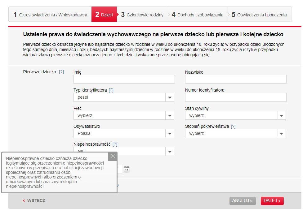 TRYB PEŁNY Opis zawiera jedynie różnice względem wniosku w trybie