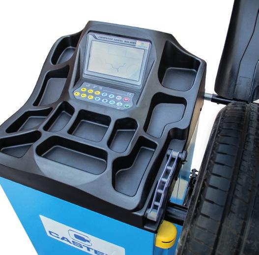 automatyczna z monitorem LCD Version CAS-96 L: Wheel balancer with LCD monitor.