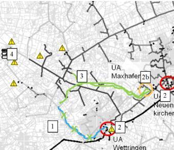 Westnetz grupa Innogy "ElChe Wettringen" Miejsce instalacji - typowa wspólnota w Münsterland w regionie Münster zasilana z dwóch stacji 30/10 kv Produkcja z PV 20 razy większa od poboru Rozważano