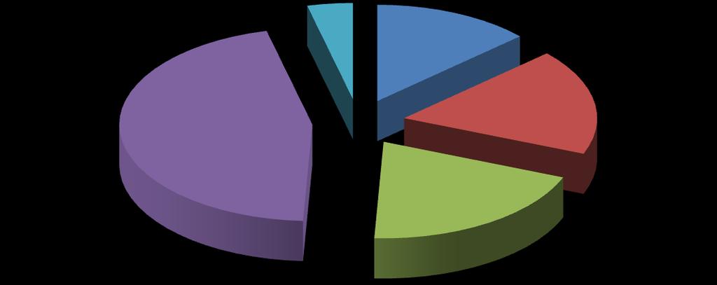 Struktura zrealizowanych dochodów ogółem w I półroczu 2015r 2 296 488,74 zł (3,81%) 7 982 482,40 zł (13,26%) 10 694 038,43 zł (17,76%) 27 342 886,00 zł (45,42%) Dotacje celowe Udział w podatkach