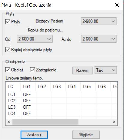 w widoku 3D wybierz Wektor i aktywuj aby wyświetlić wartości obciążeń. Dla widoku 2D wybierz Numer (aktywacja opcji Wartość nic nie zmienia. Wartości są widoczne tylko w widoku 3D).