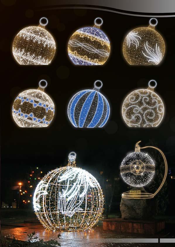 DEKORACJE 3D BOMBKI GIGANTY POL-0937 Ø 200 / 300 / 400 / 490 cm LED 220 / 430 / 880 / 1700 W POL-0938 Ø 200 / 300 / 400 / 490 cm LED 220 / 430 / 880 / 1700 W POL-0939 Ø 200 / 300 / 400 / 490 cm LED