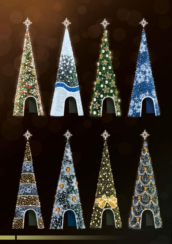 CHOINKI Z DEKORACJĄ STOŻKI GIGANTY Z PRZEJŚCIEM CHOINKI STD40P STD81P STD39P STD73P girlanda świerk zielony girlanda świerk zielony girlanda świerk zielony girlanda świerk zielony czubek wzór POL617